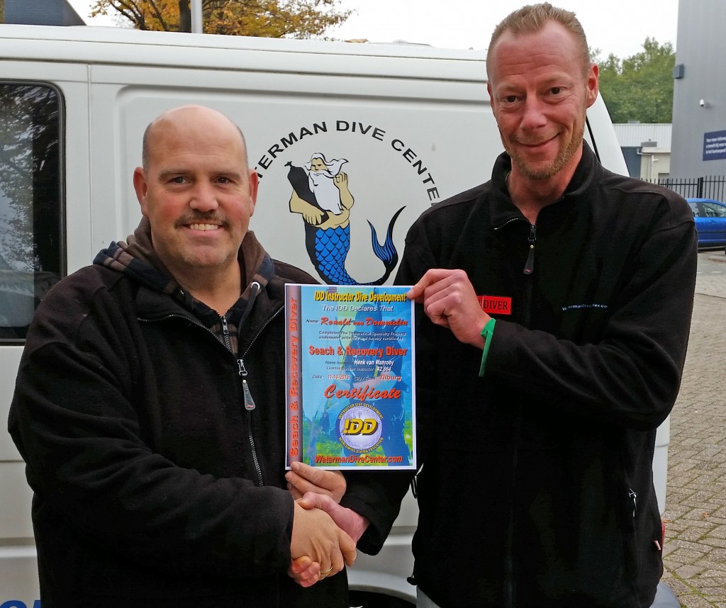 IDD Search & Recovery Waterman Dive Center Tilburg Drunen Ronald van Dommelen