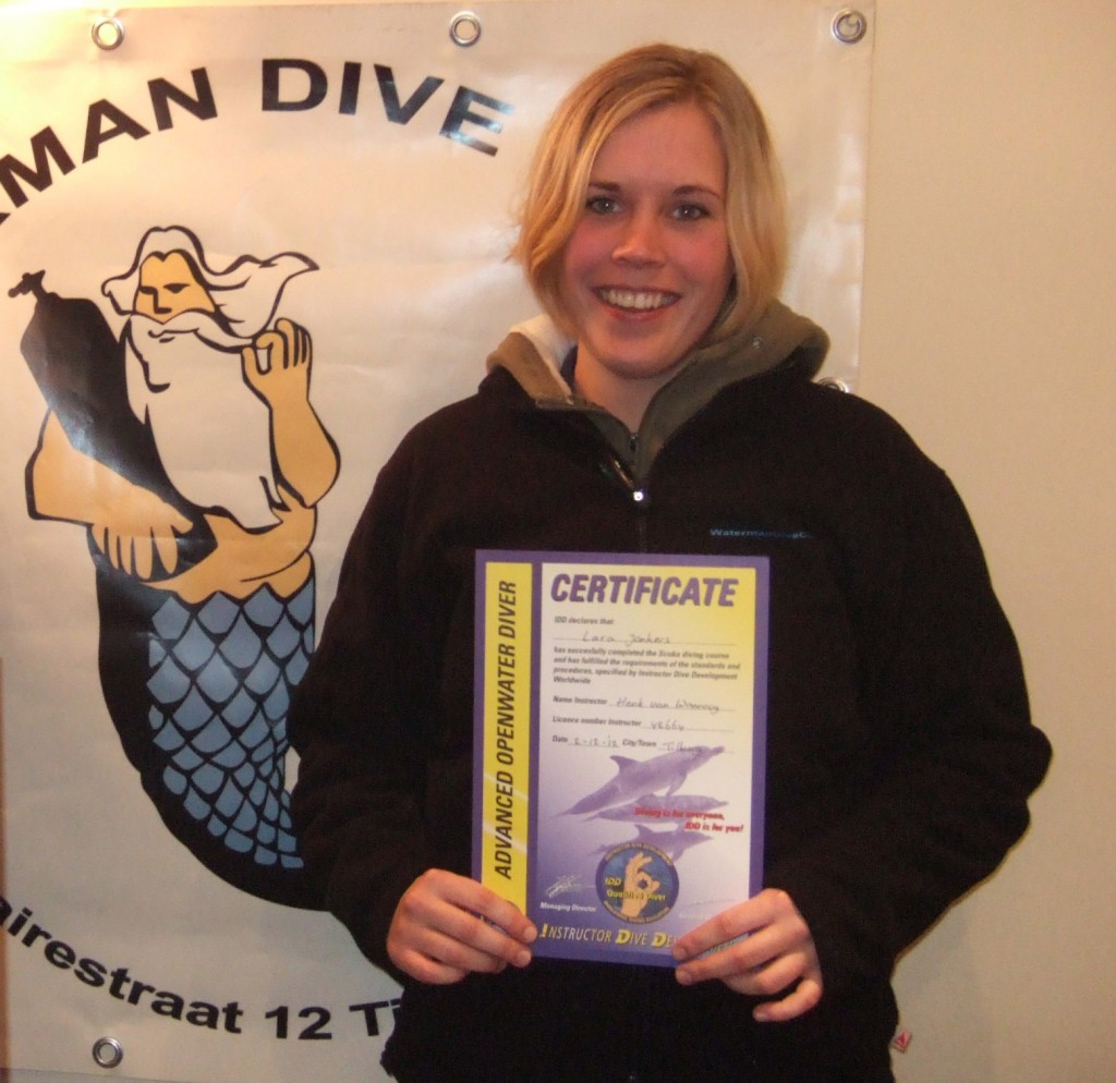 Lara Jonkers Waterman Dive Center Tilburg