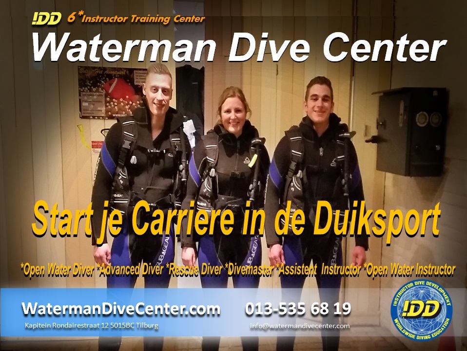Kim Brian Donny Waterman Dive Center. tilburg