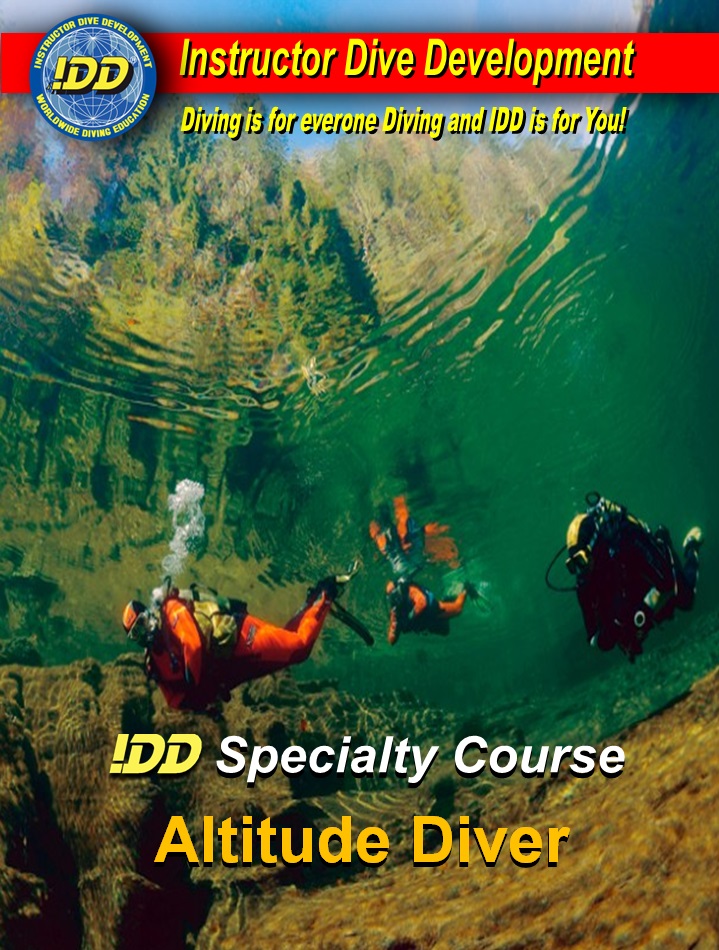 IDD IADS Altitude Diver Bergmeer Duiker Duiken op hoogte Waterman Dive Center Tilburg