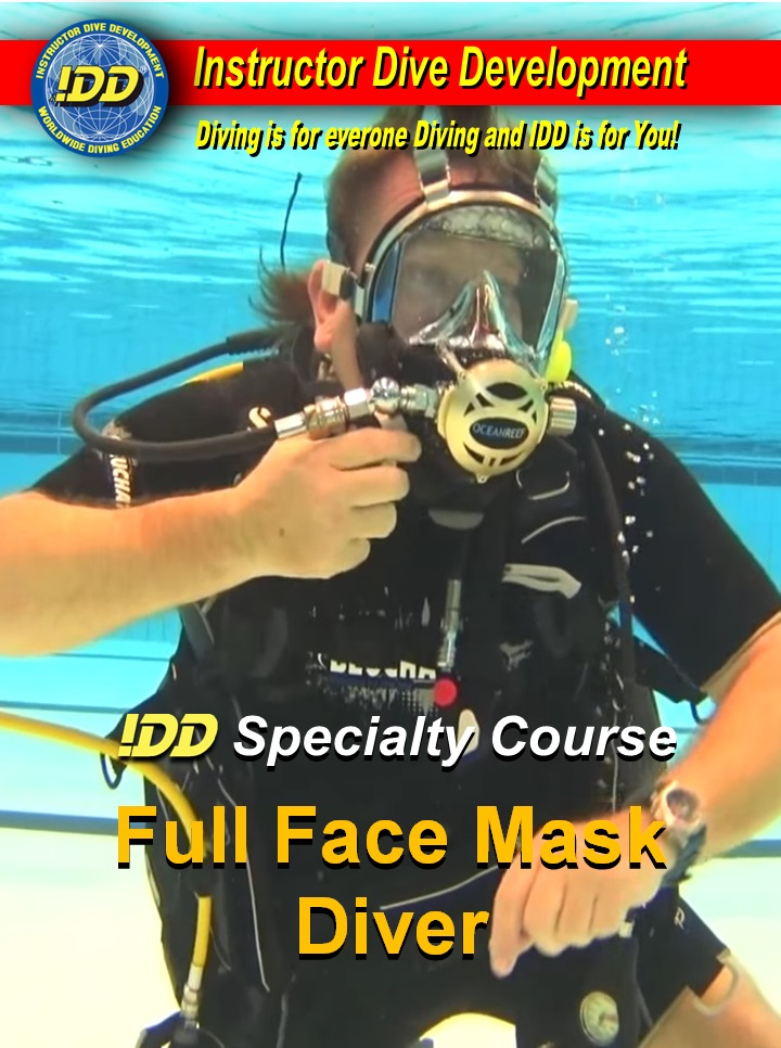 IDD IADS full Face mask Volgelaars masker Ocean Reef Rene Waterman Dive Center Tilburg
