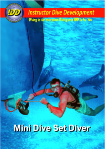  mini dive set diver IDD IADS Waterman Dive Center